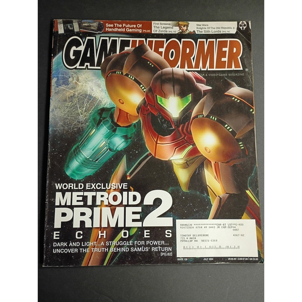 Game Informer Issue 135 July 2004 Illustrated Metroid Prime 2 Echoes Cover